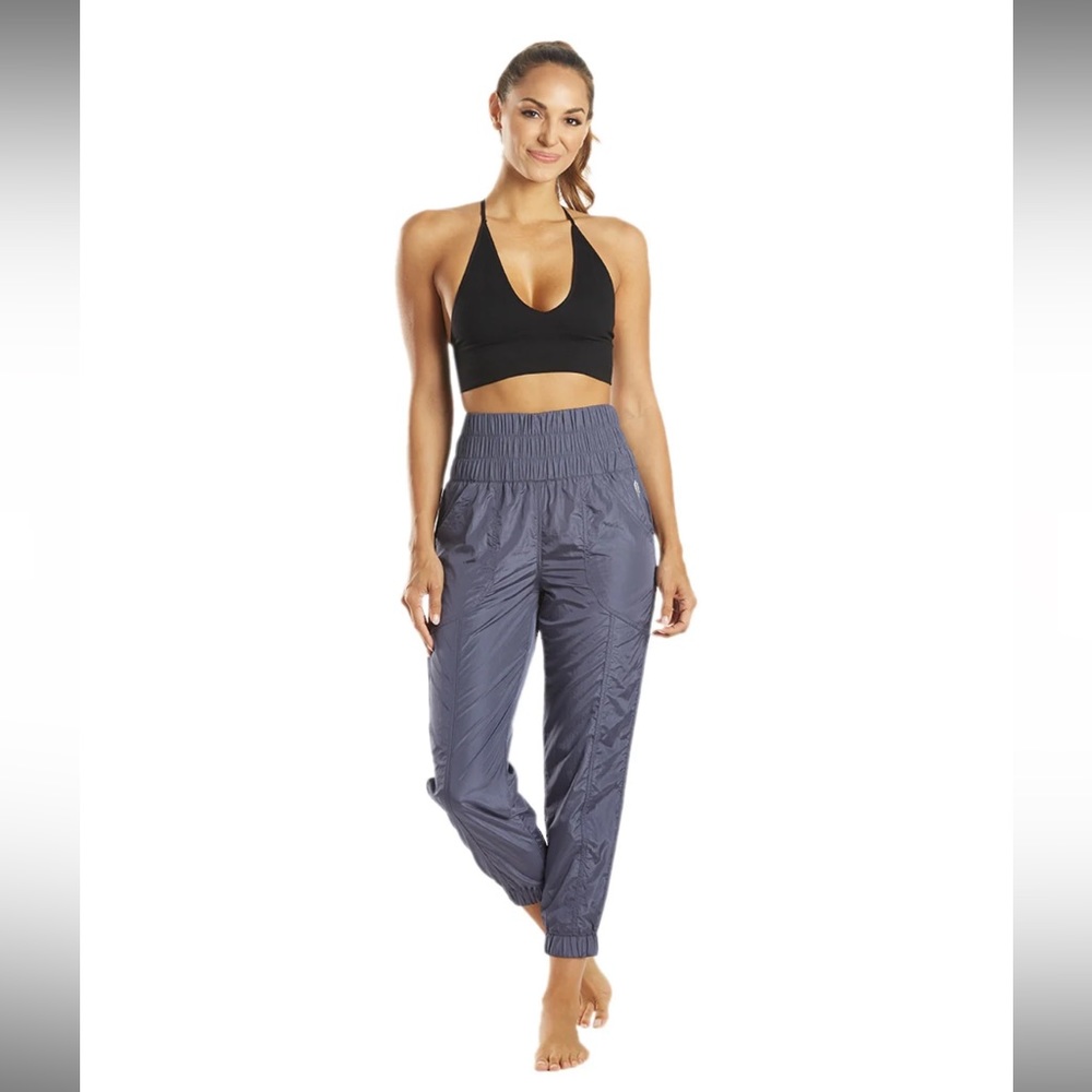 NWT Free People The Way Home Joggers in Deep Sea Blue Sweatpants - Picture 6 of 9